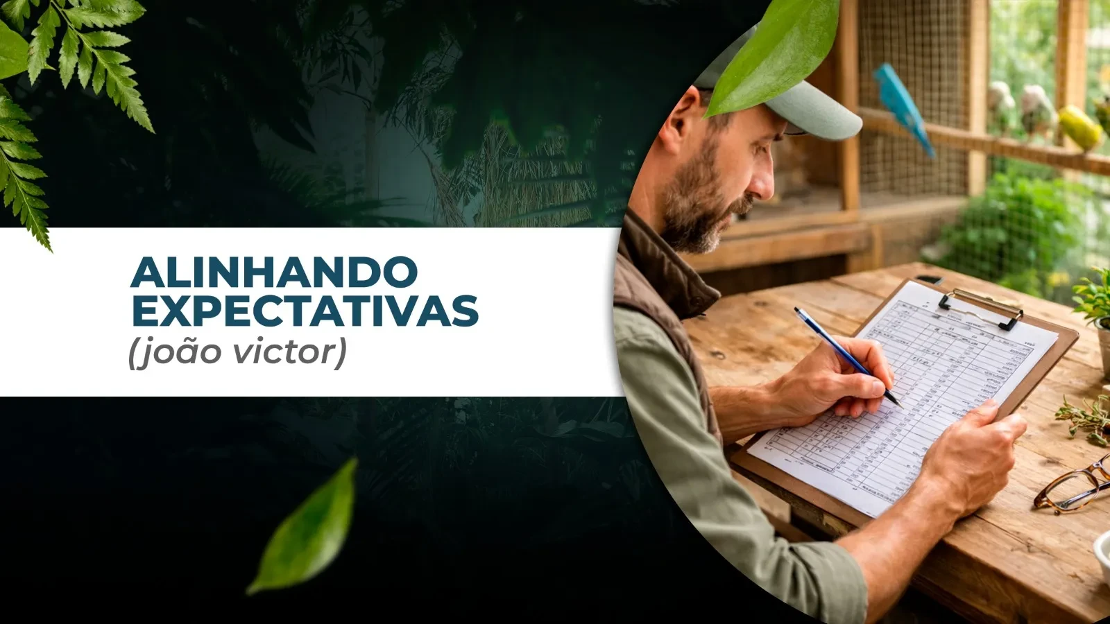 ALINHANDO EXPECTATIVAS (João Victor) lesson poster