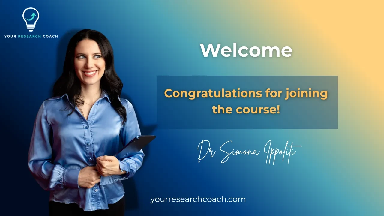 Welcome & Congratulations! lesson poster