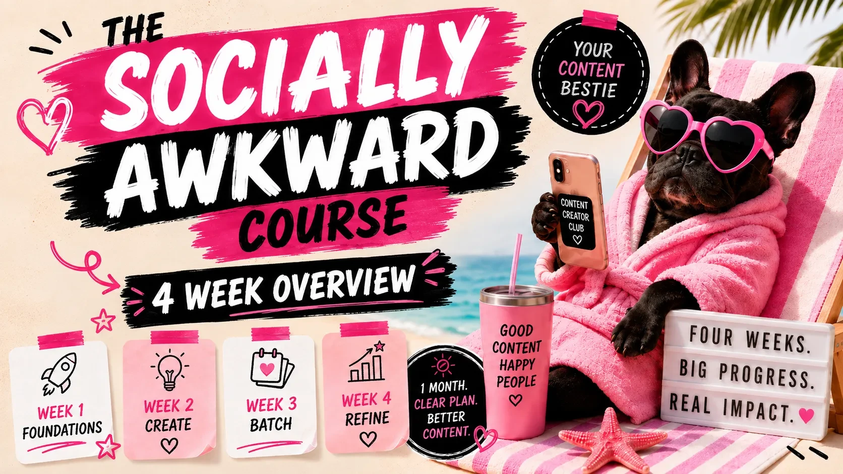 4 Week Overview lesson poster