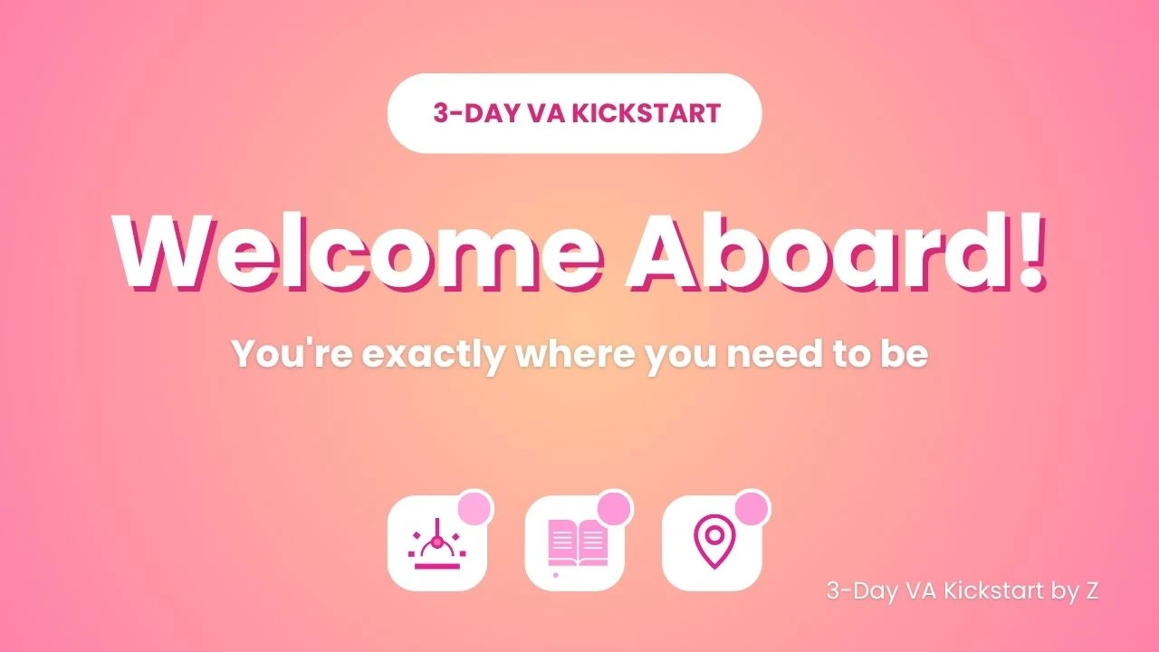 Welcome Aboard! lesson poster