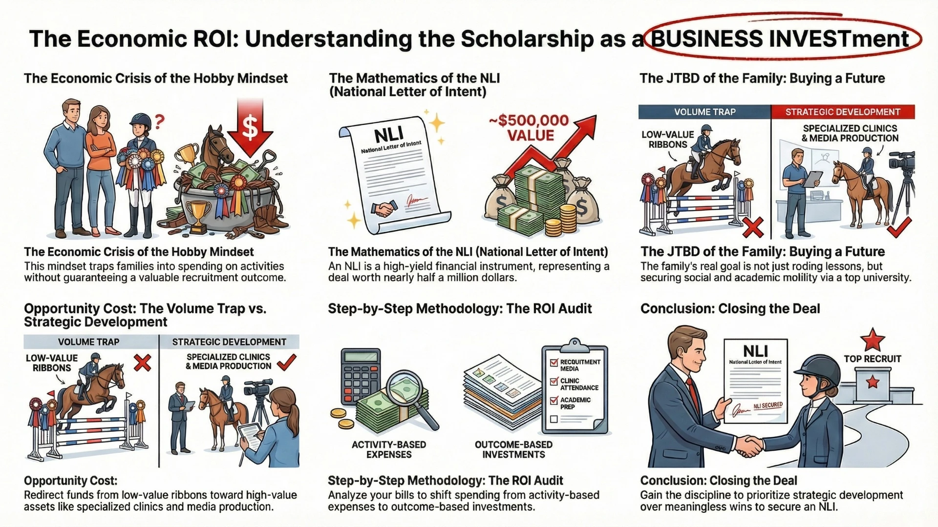 Lesson 1.3: The Economic ROI: Understanding the Scholarship as a Business Investment lesson poster