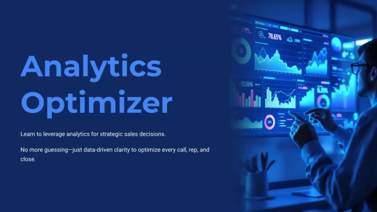 Analytics Optimizer: Turning Data into Actionable Insights lesson poster