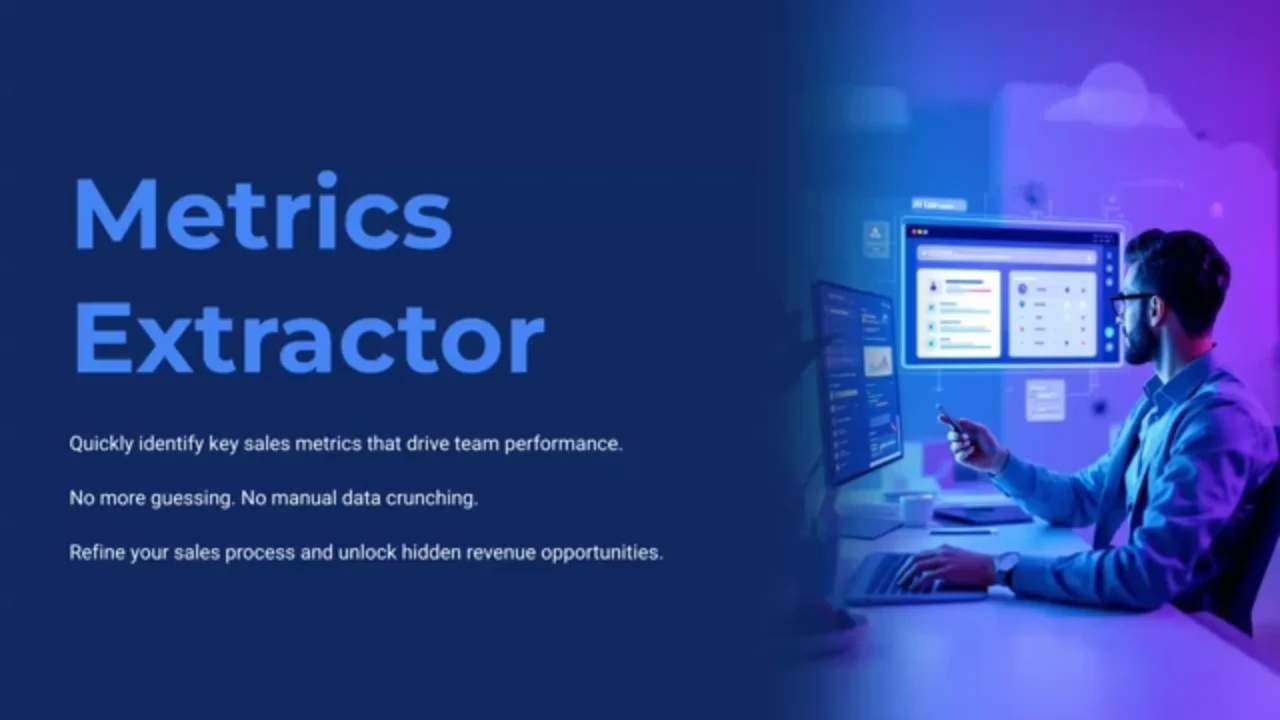 Metrics Extractor: Mastering Data for Performance lesson poster