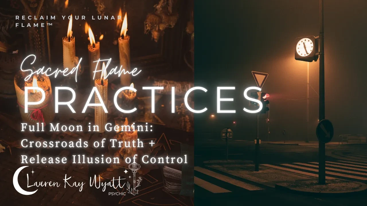 Full Moon in Gemini Ritual lesson poster