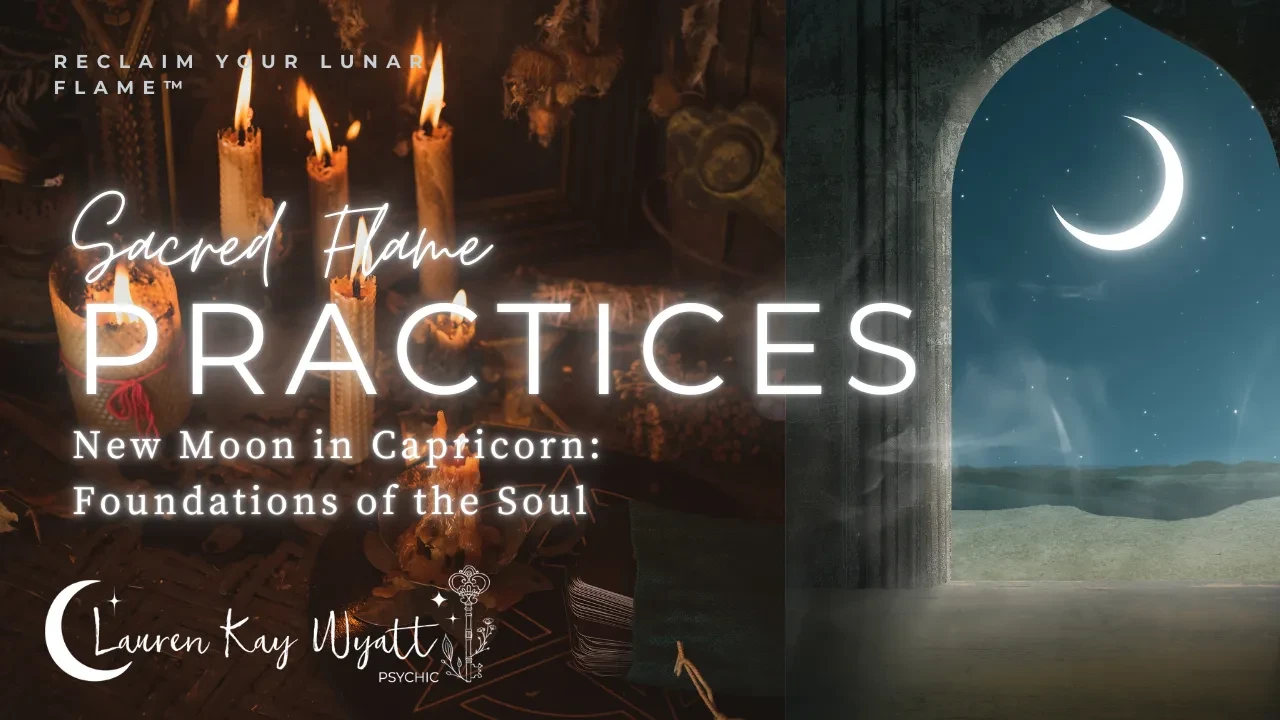 Capricorn New Moon Ritual lesson poster