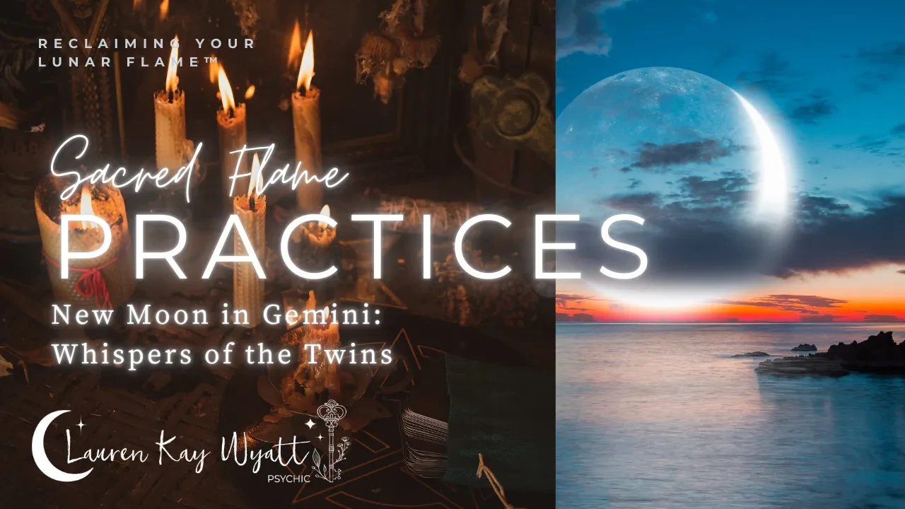 New Moon in Gemini: Whispers of the Twins lesson poster
