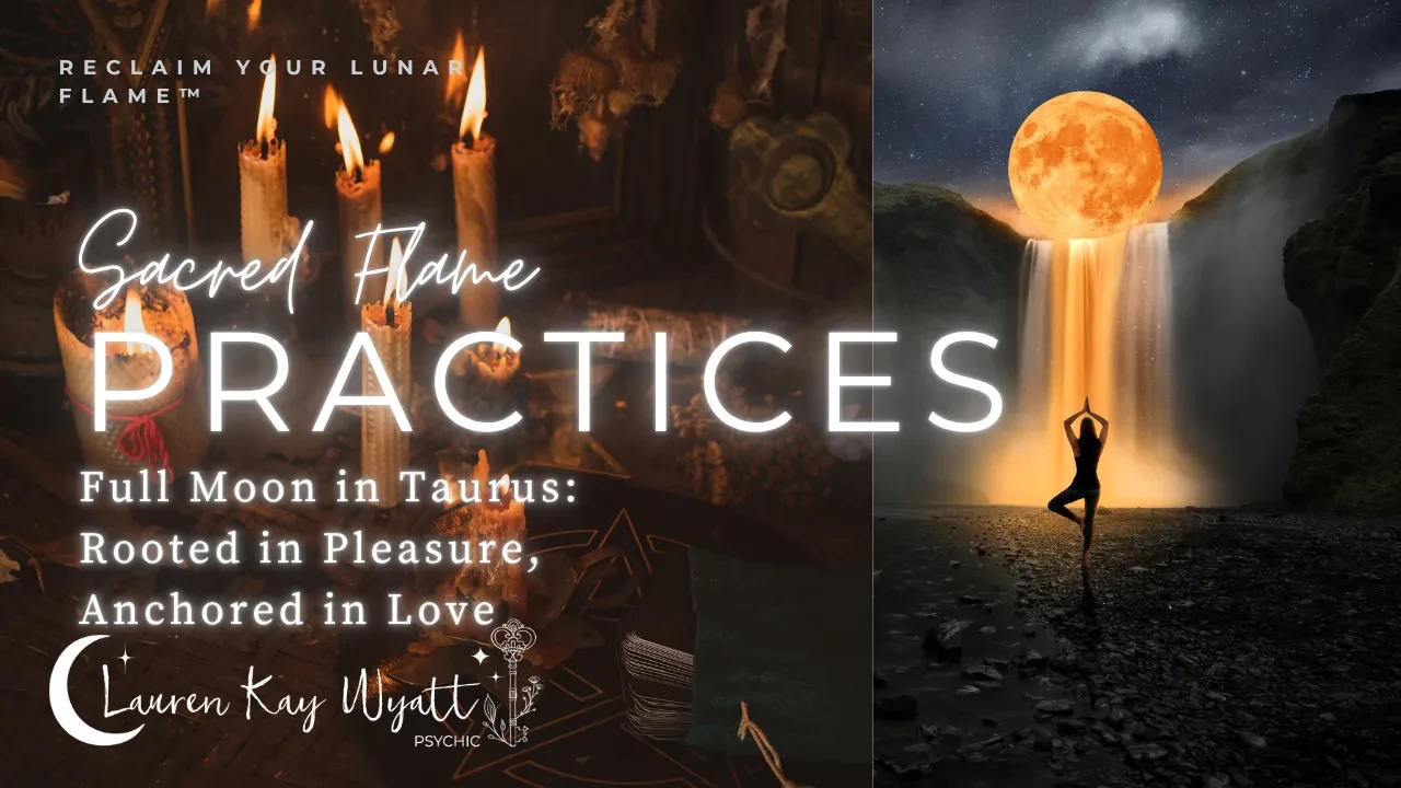 Taurus Full Moon: Self-Nourishment, Embodiment, Unwavering Worth lesson poster