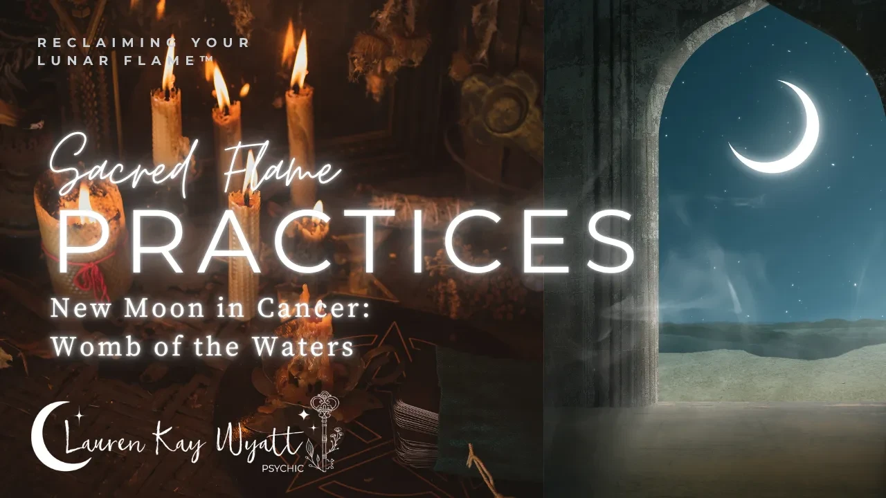 New Moon in Cancer: Womb of the Waters lesson poster