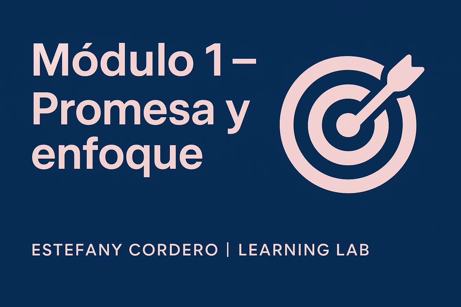 Día 1 — Tu promesa y enfoque lesson poster
