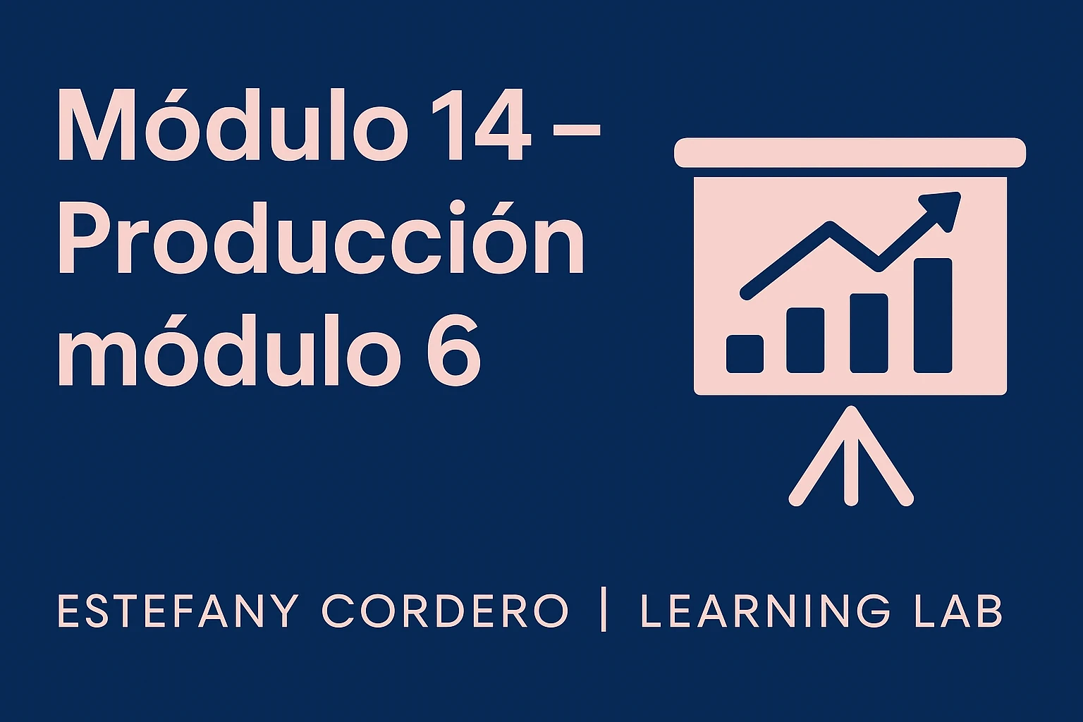 Día 14 — Producción Módulo 6 (texto/recursos) lesson poster