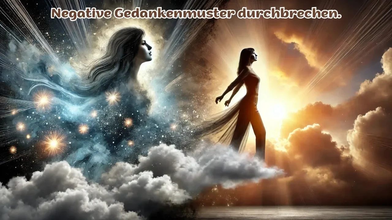 Negative Gedankenmuster durchbrechen lesson poster