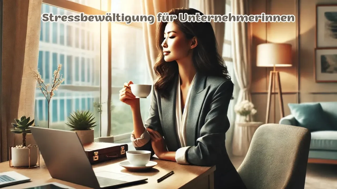 Stressbewältigung für Unternehmerinnen lesson poster