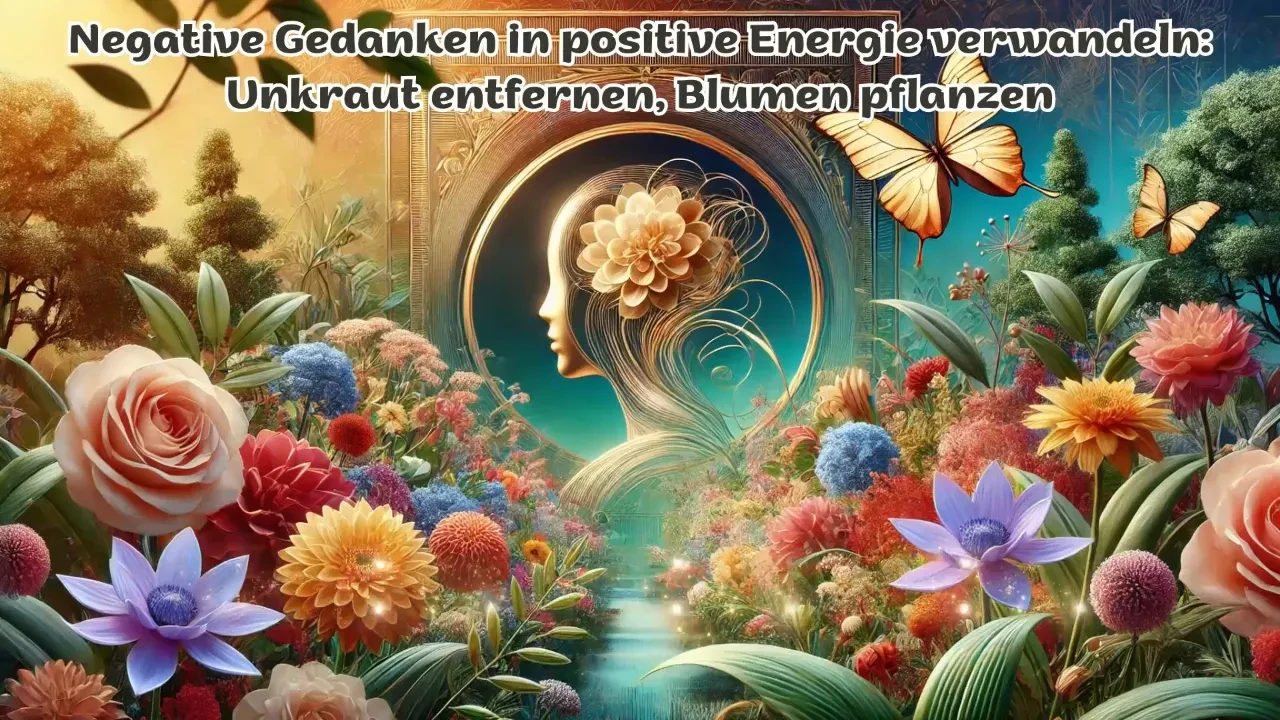 Negative Gedanken loslassen lesson poster