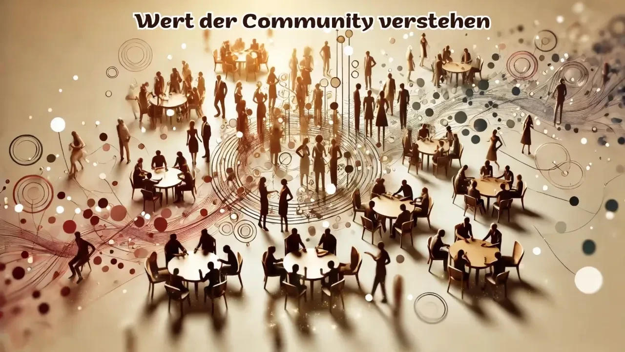 Die Macht der Community lesson poster