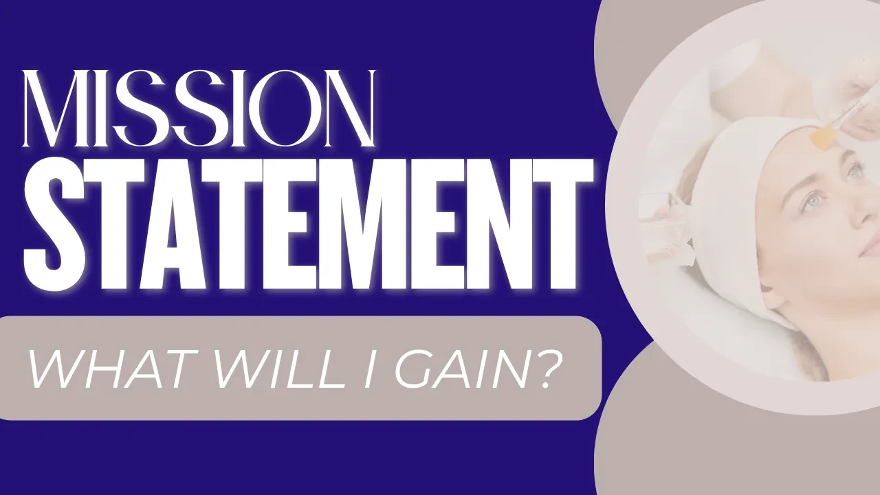 Mission Statement & What Students Will Gain lesson poster