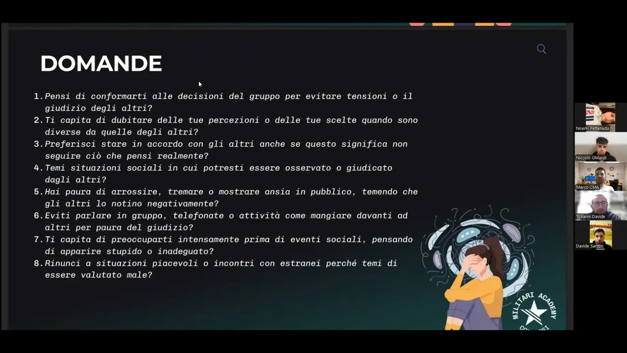 Conformismo esercitazione (02.12.25) lesson poster