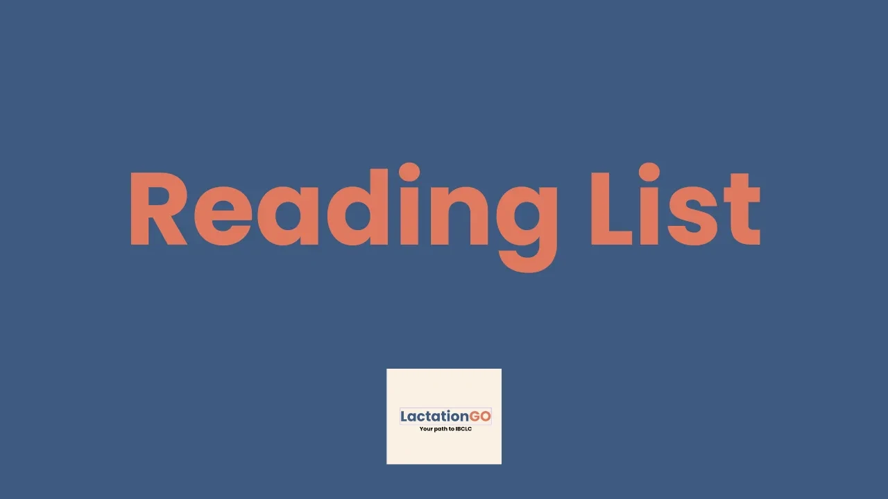 Reading List lesson poster
