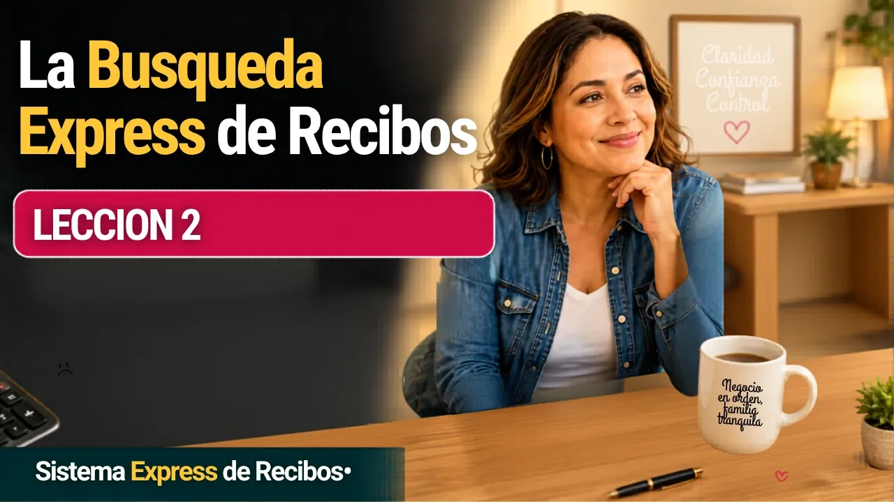 Leccion 2: La Busqueda Express de Recibos lesson poster