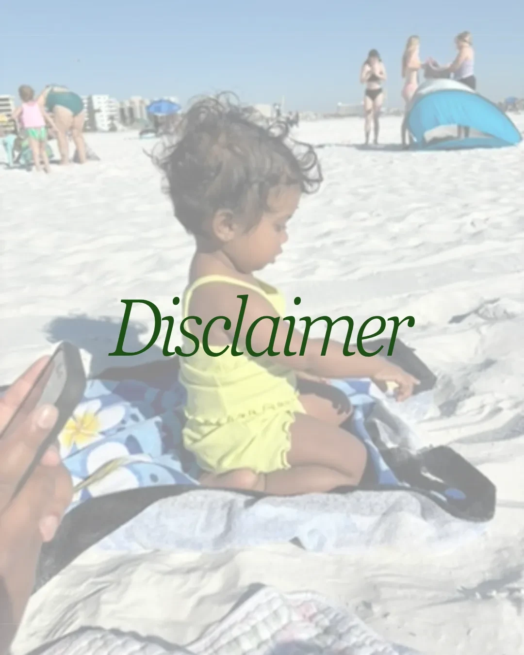 Disclaimer lesson poster