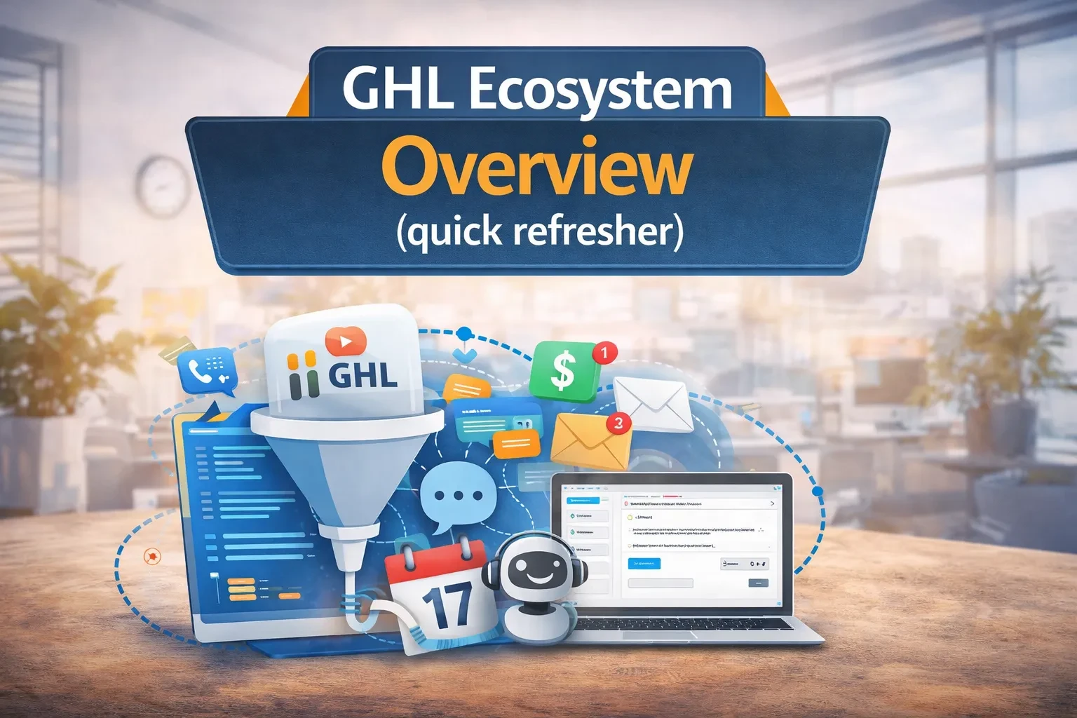 Lesson 1: GHL Ecosystem Overview (quick refresher) lesson poster