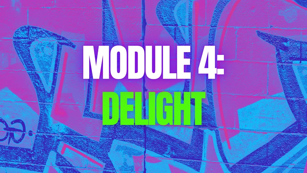 Module 4: DELIGHT lesson poster