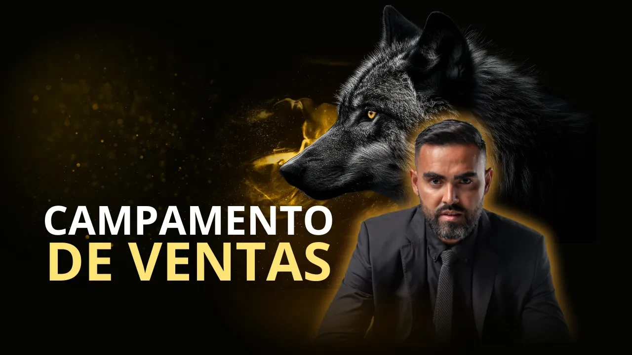 🐺 Bienvenido al Campamento de Ventas lesson poster