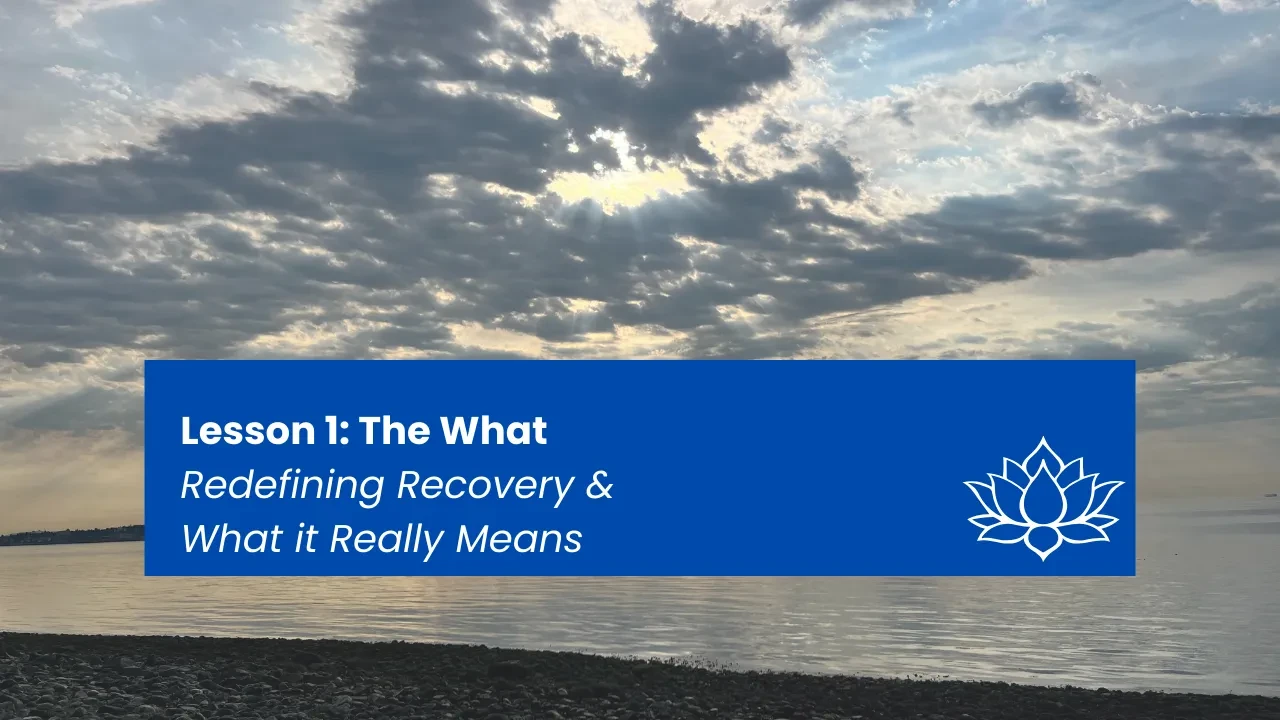Lesson 1: The What- Redefining Recovery and What it Really Means lesson poster