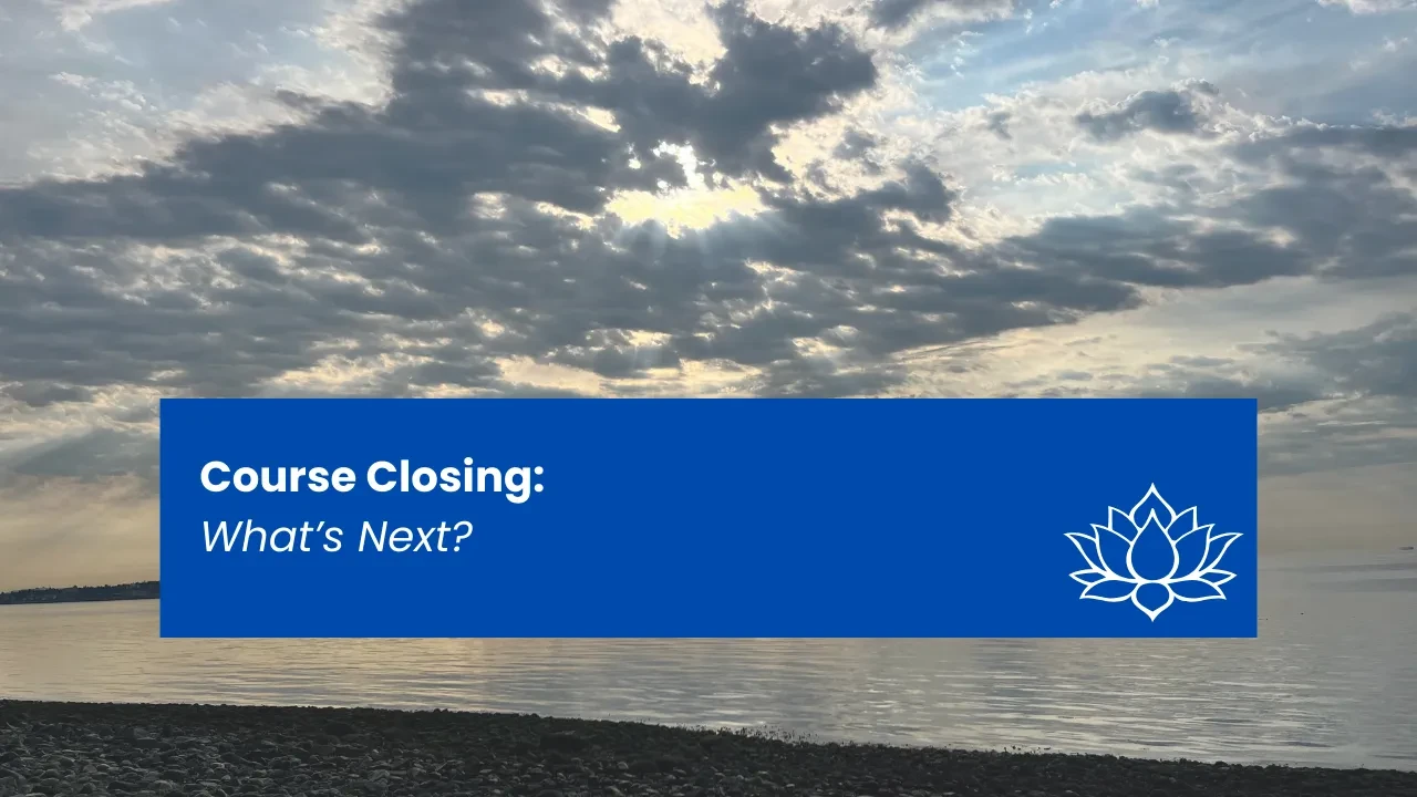 Course Closing - What's next? lesson poster