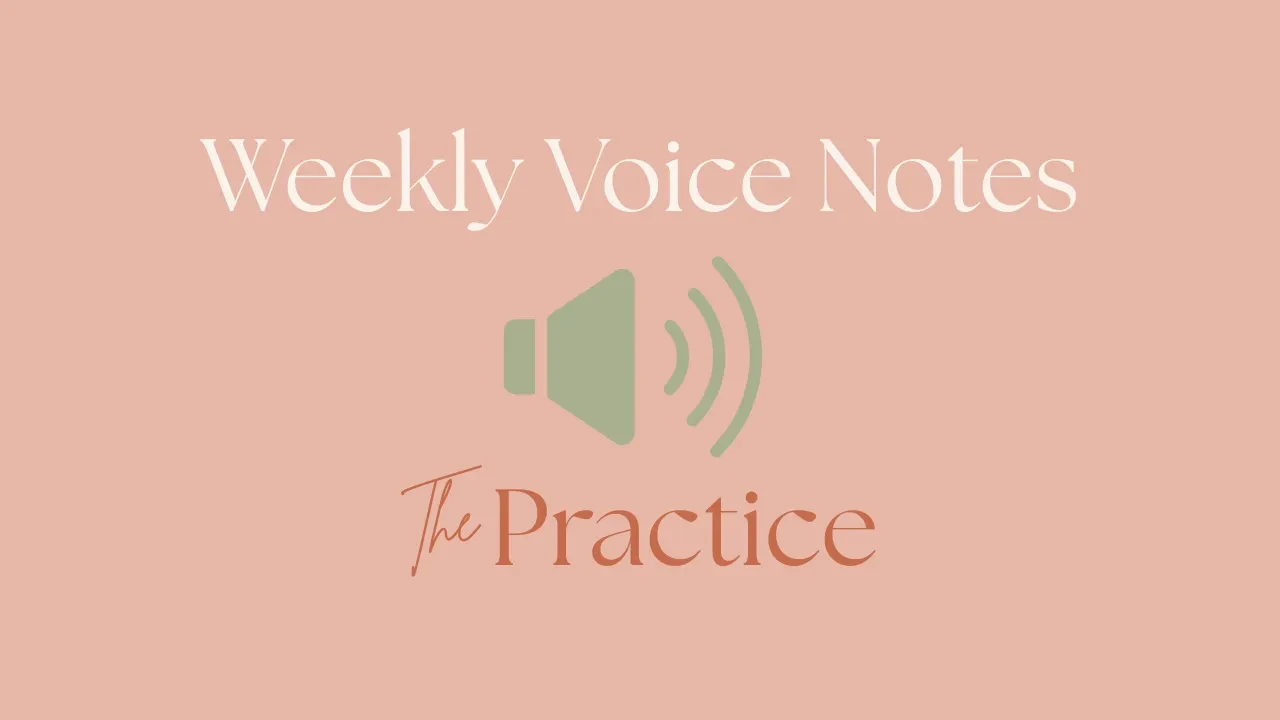 Welcome to Weekly Voice Notes lesson poster