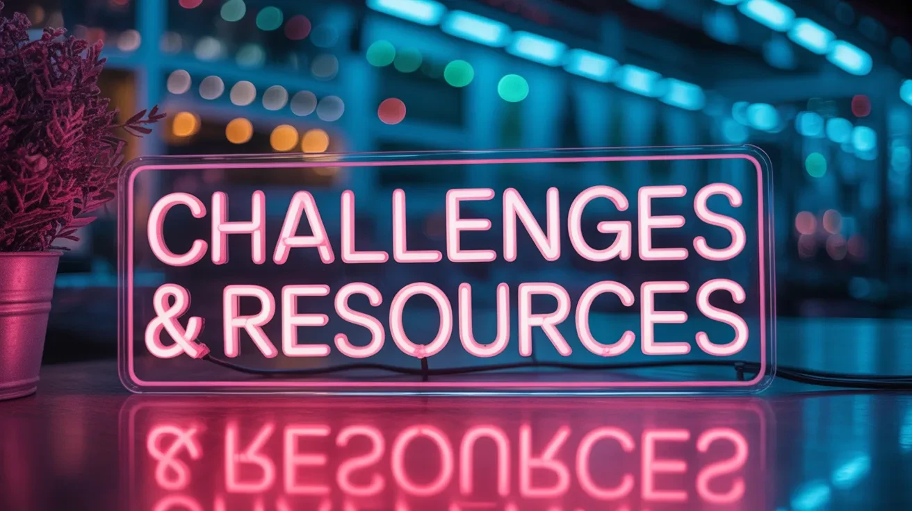 Challenges & Resources lesson poster