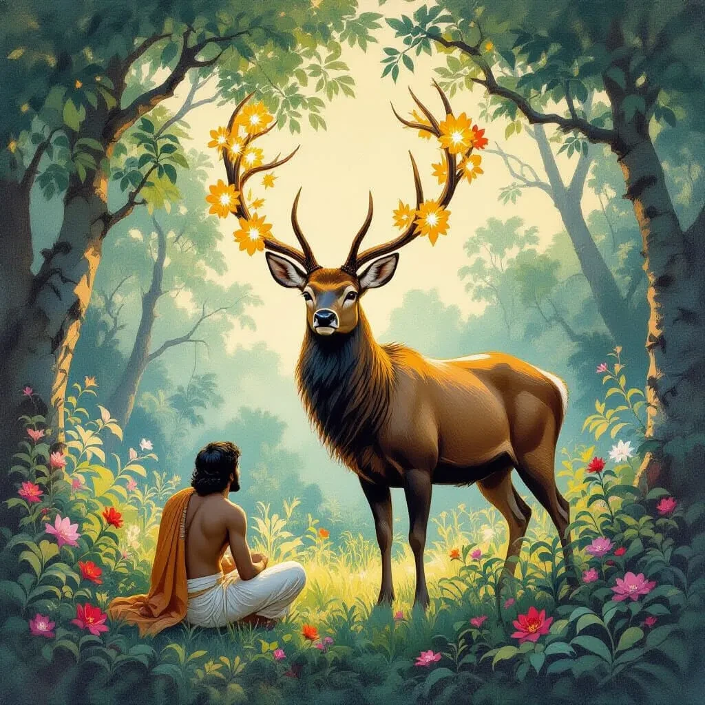 3 : Le Cerf et l'Homme lesson poster