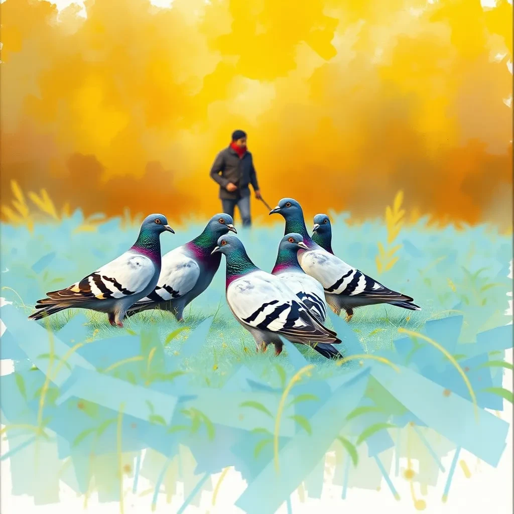 7 : Les Pigeons lesson poster