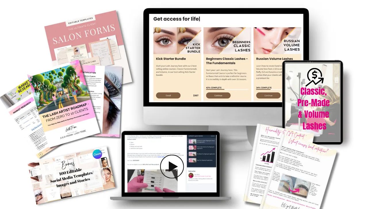 Ultimate Kick Start Lash Course Bundle - 3 in 1 Course
