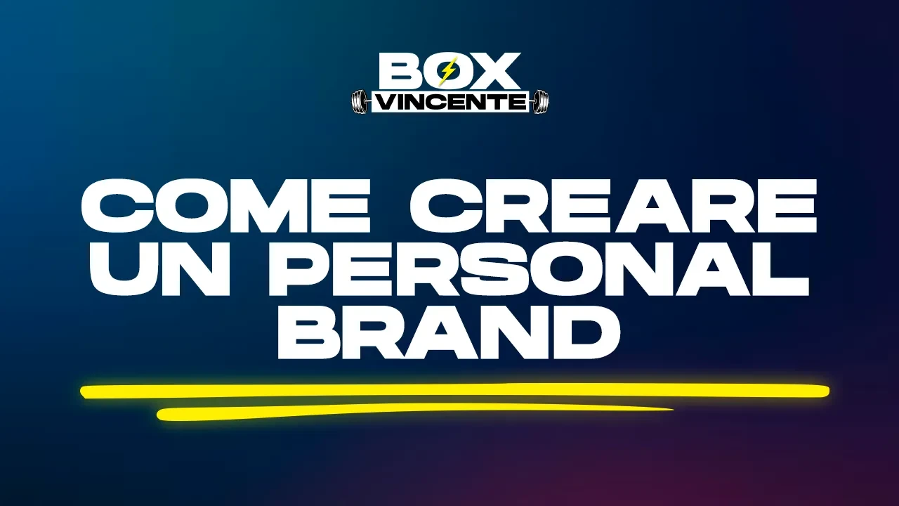 Come creare un Personal Brand lesson poster