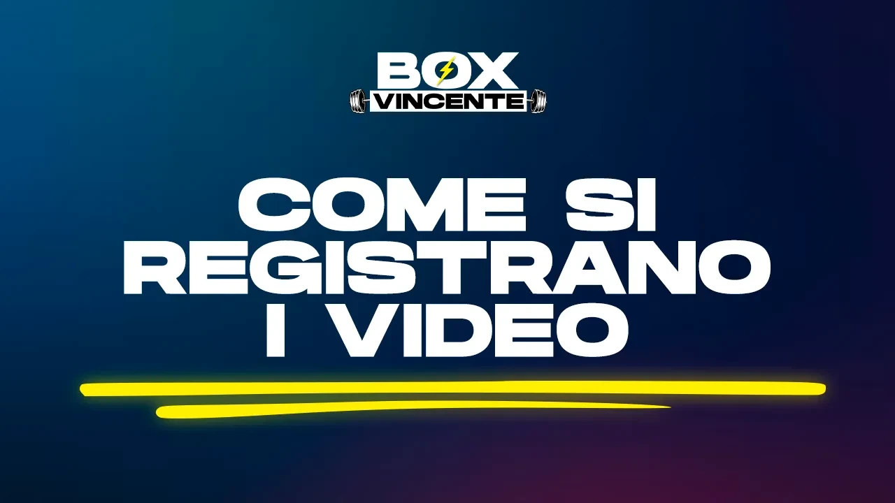 Come si registrano i Video lesson poster