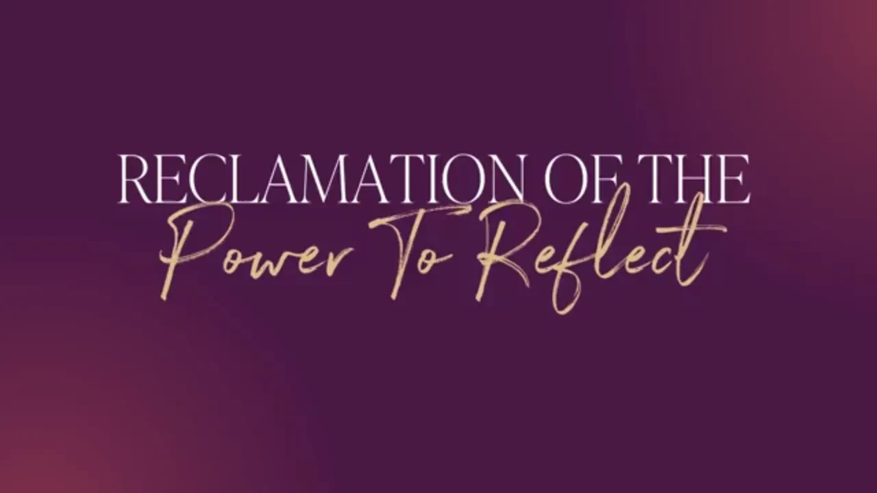 Your Power to Reflect lesson poster