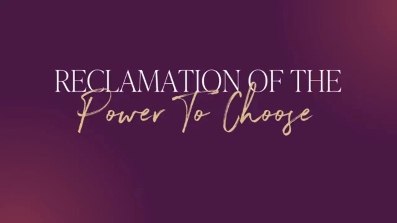Your Power to Choose lesson poster