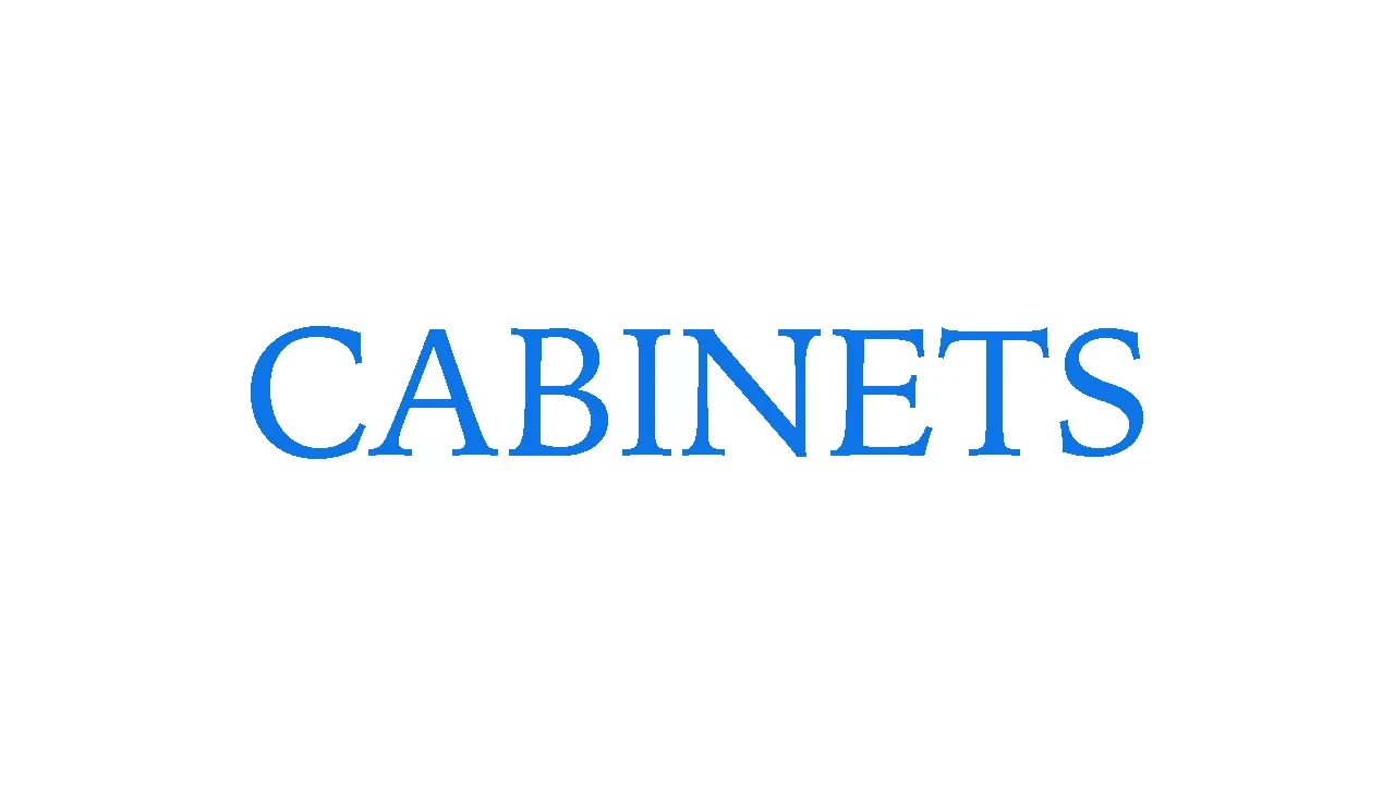 Cabinets lesson poster