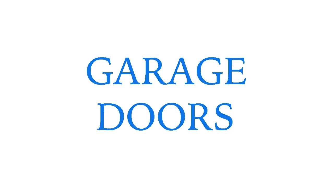 Garage Doors lesson poster