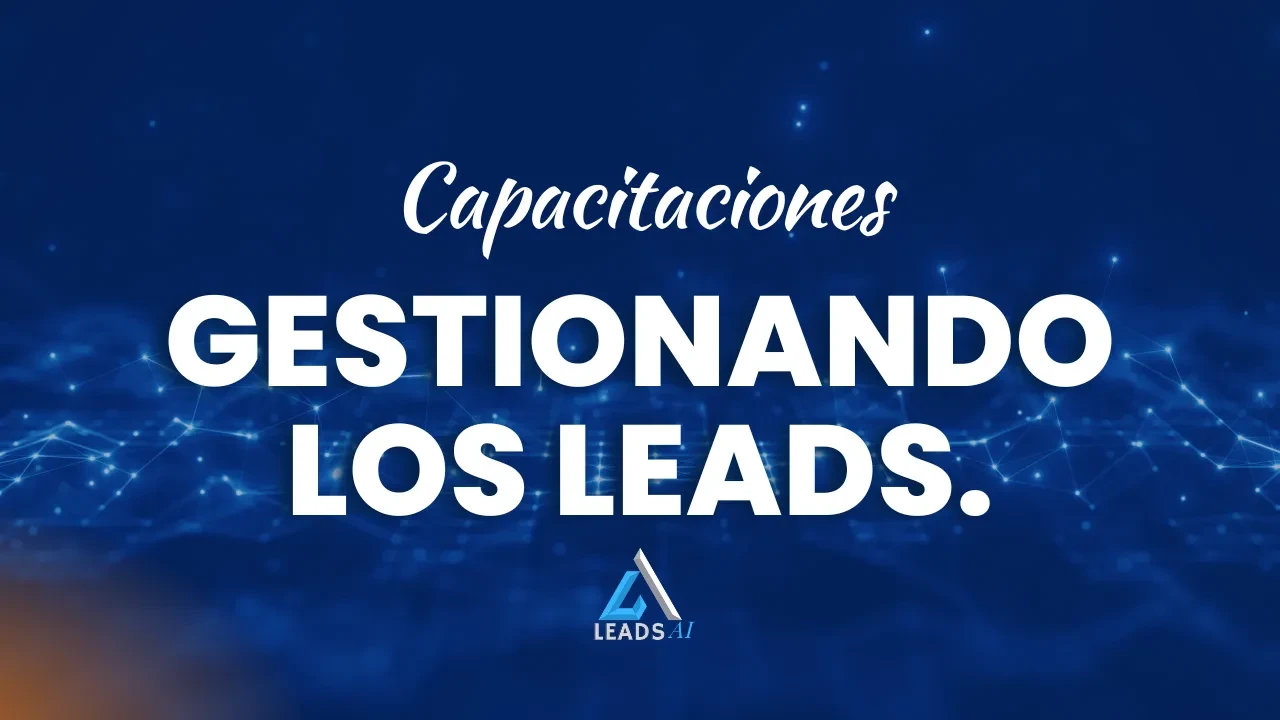 Gestonando tus Leads lesson poster