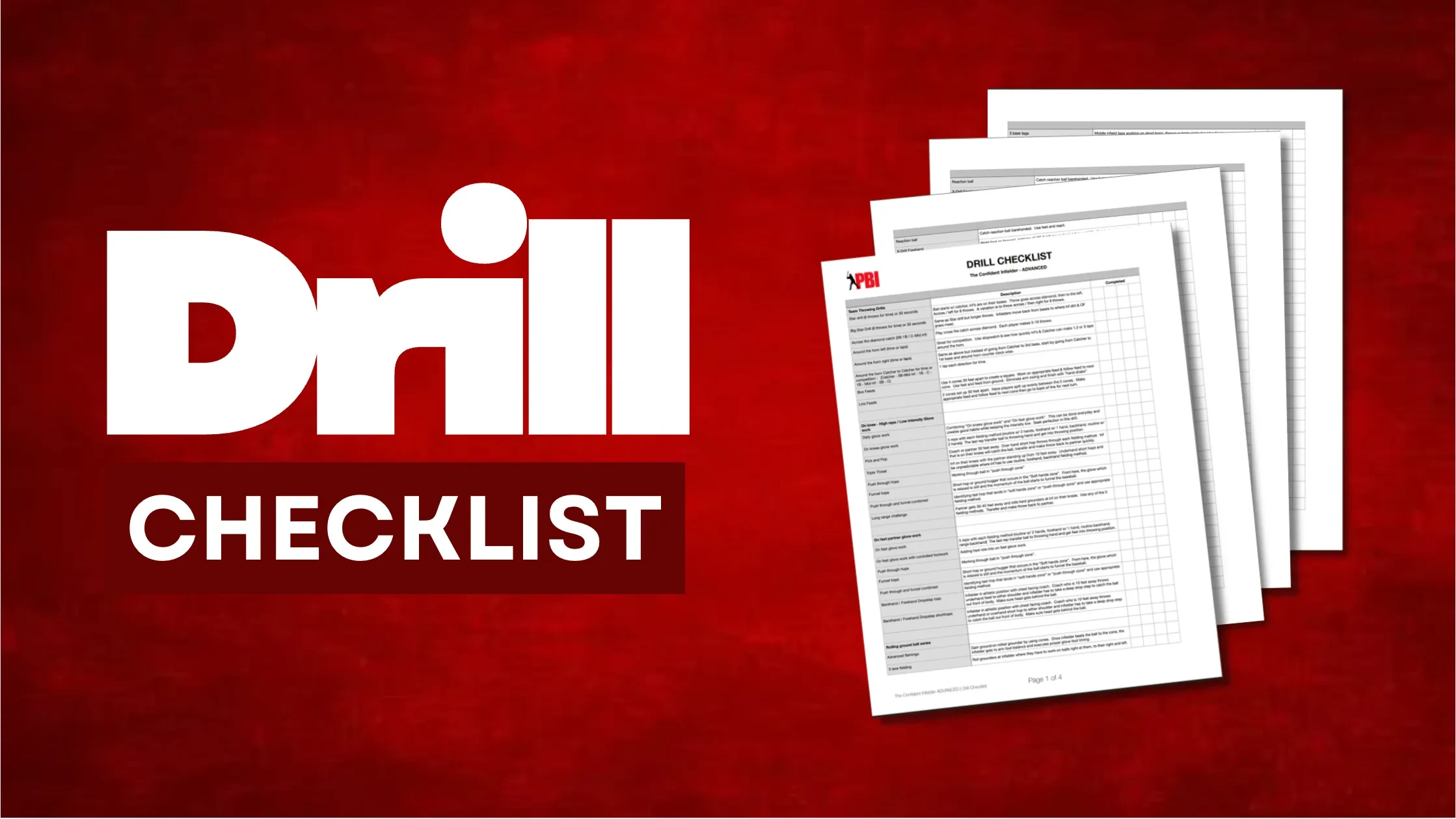 Drill Checklist & Brief Checklist lesson poster