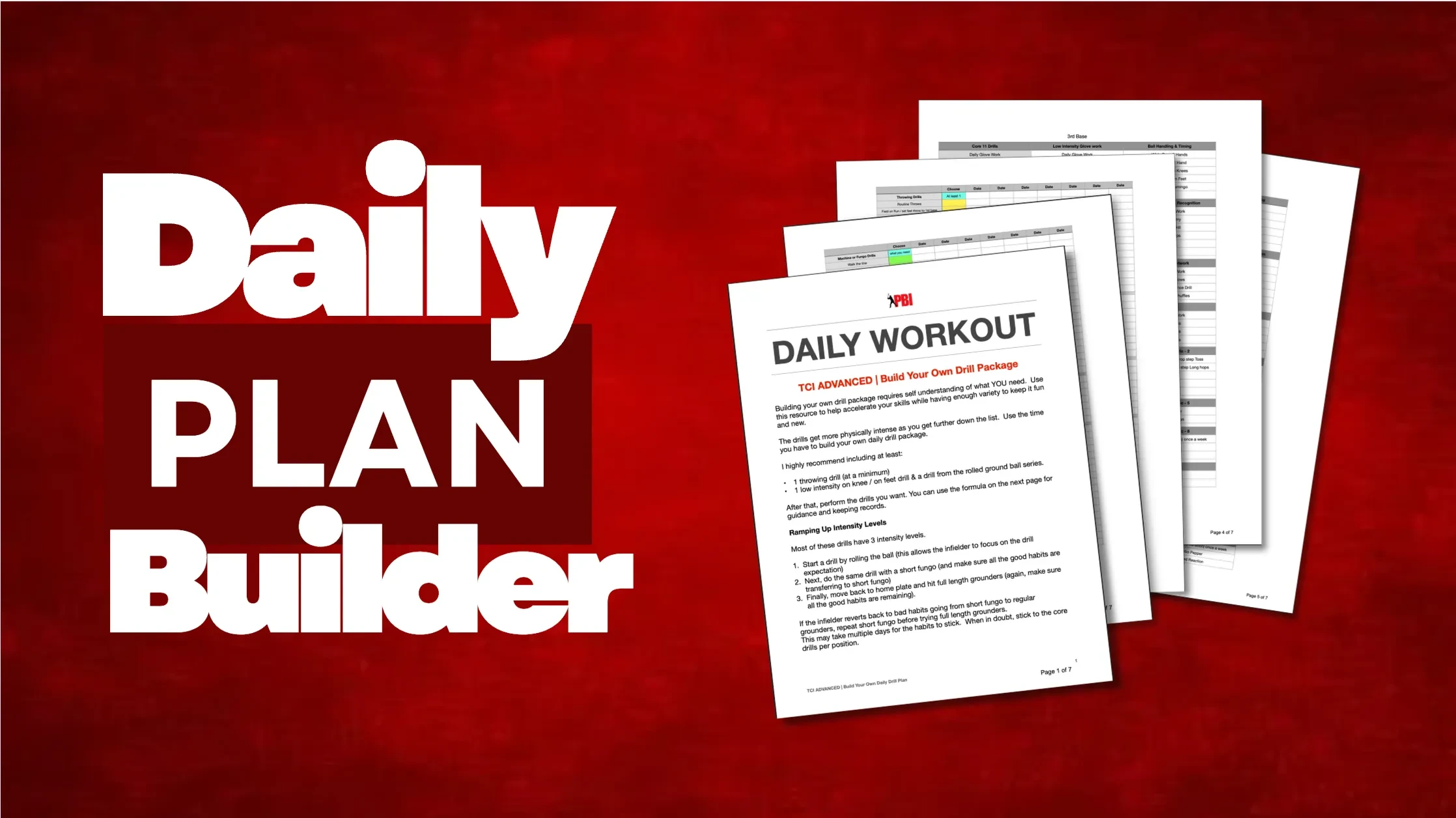 Drill Plan Builder lesson poster
