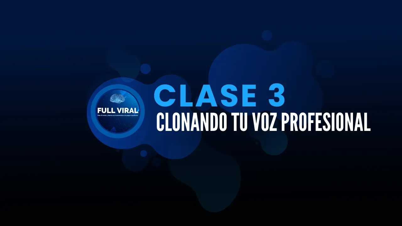 Clonación de tu Voz Profesional lesson poster