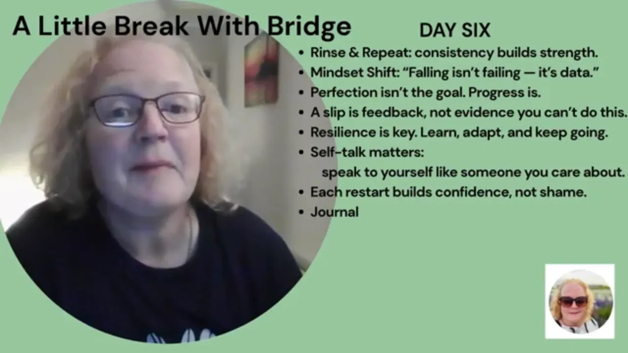 A Little Break with Bridge - DAY SIX lesson poster