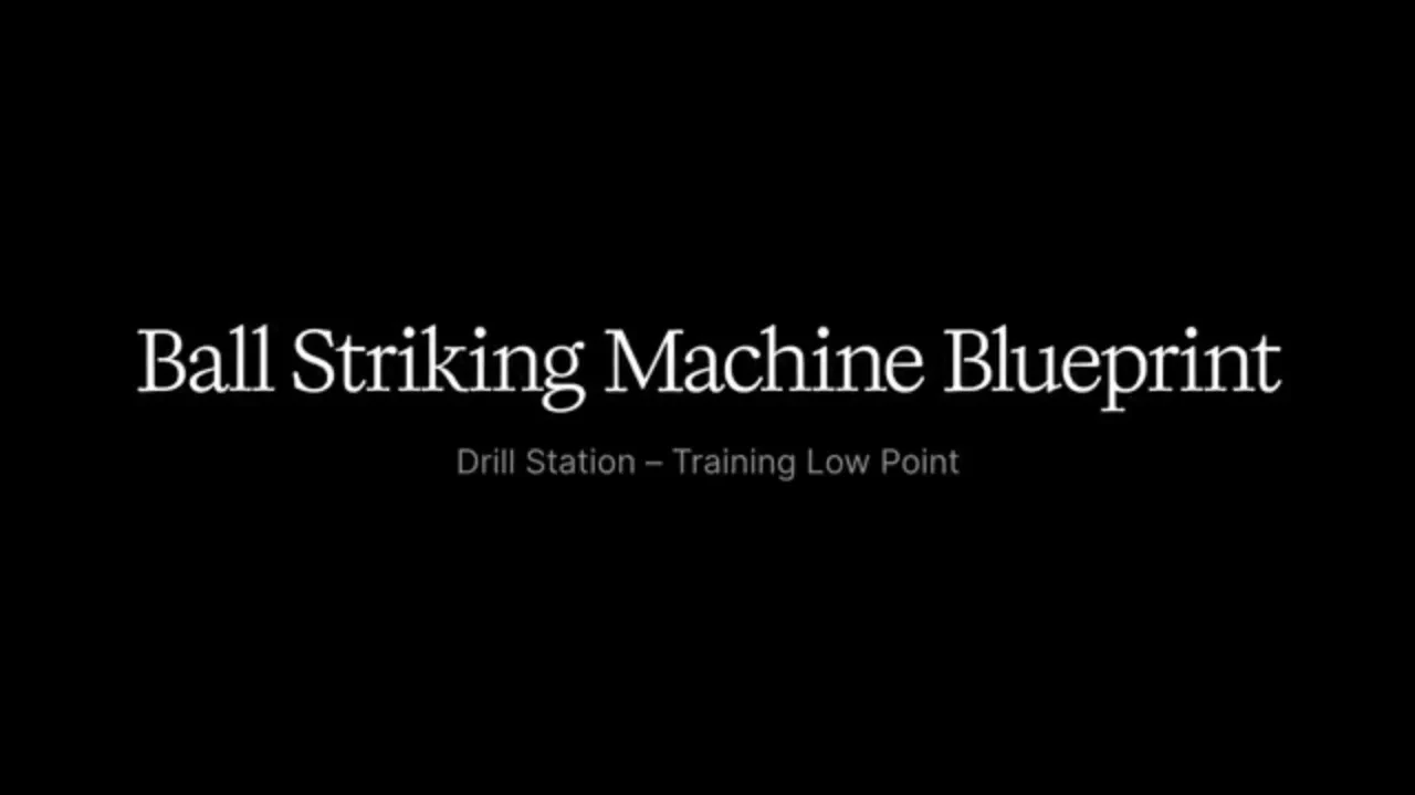 8: Clean Contact Drill Station – Systematic Integration for Consistent Ball Striking lesson poster