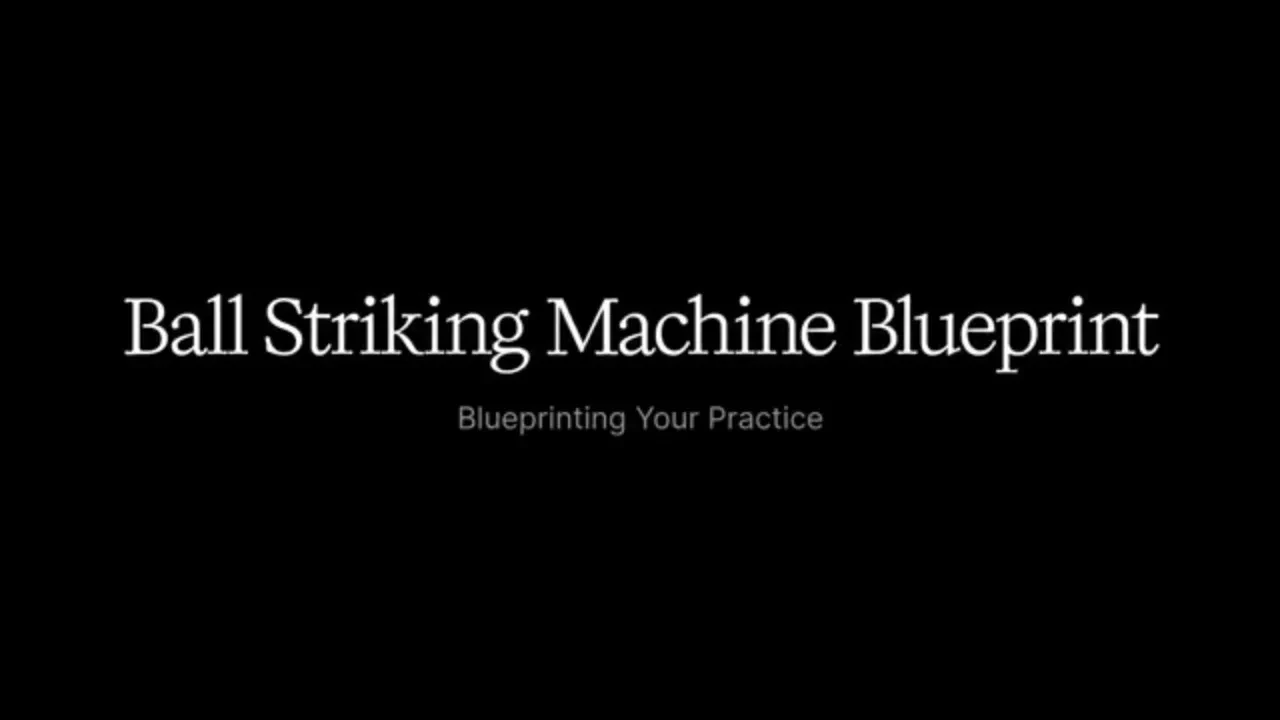 11: Blueprinting Your Practice – My System for Lifelong Improvement lesson poster