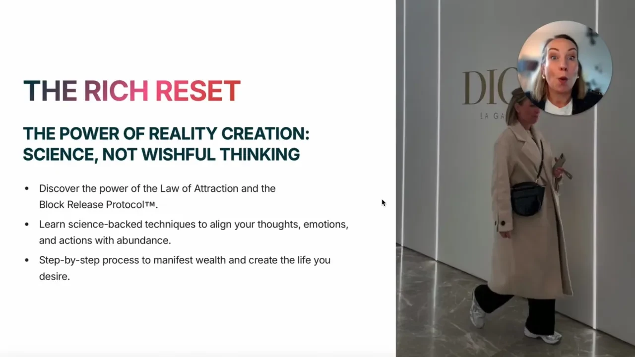 The Rich Reset Workshop & Workbook lesson poster