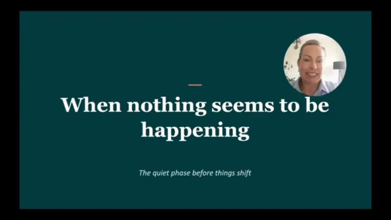 11. What To Do When Nothing Is Happening lesson poster
