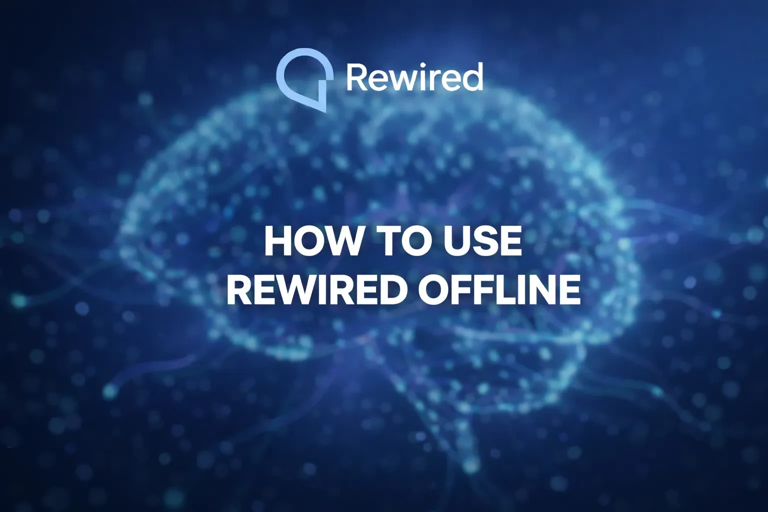 How To Use Rewired Offline lesson poster