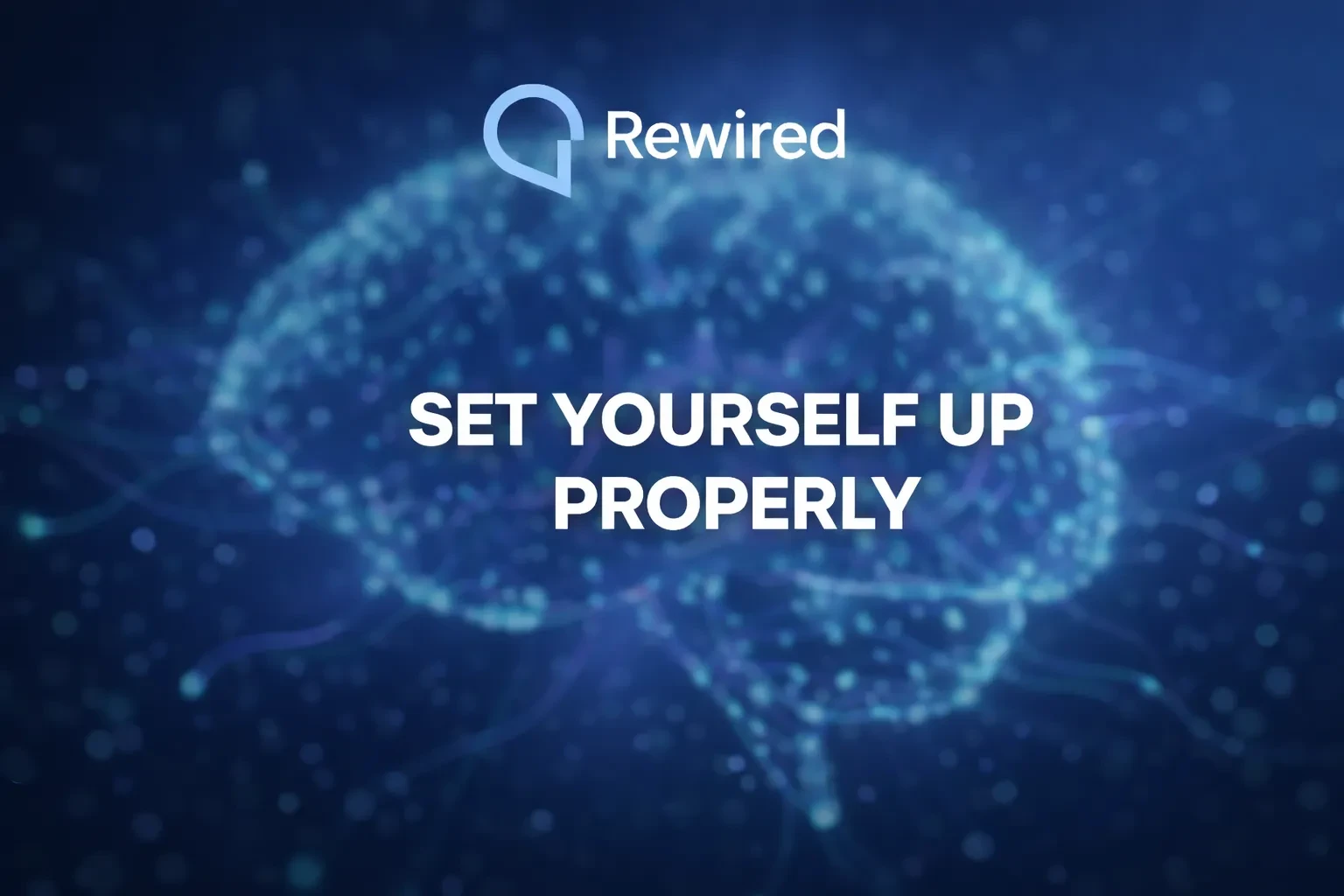 Set Yourself Up Properly lesson poster